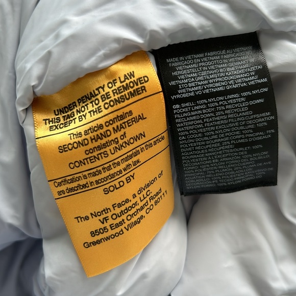 North Face Crop Down Jacket - Picture 9 of 10